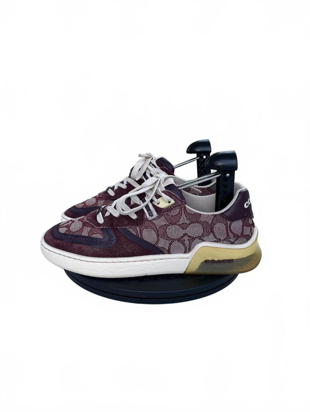 Coach Women's Purple Signature C Logo Sneakers Size 7.5